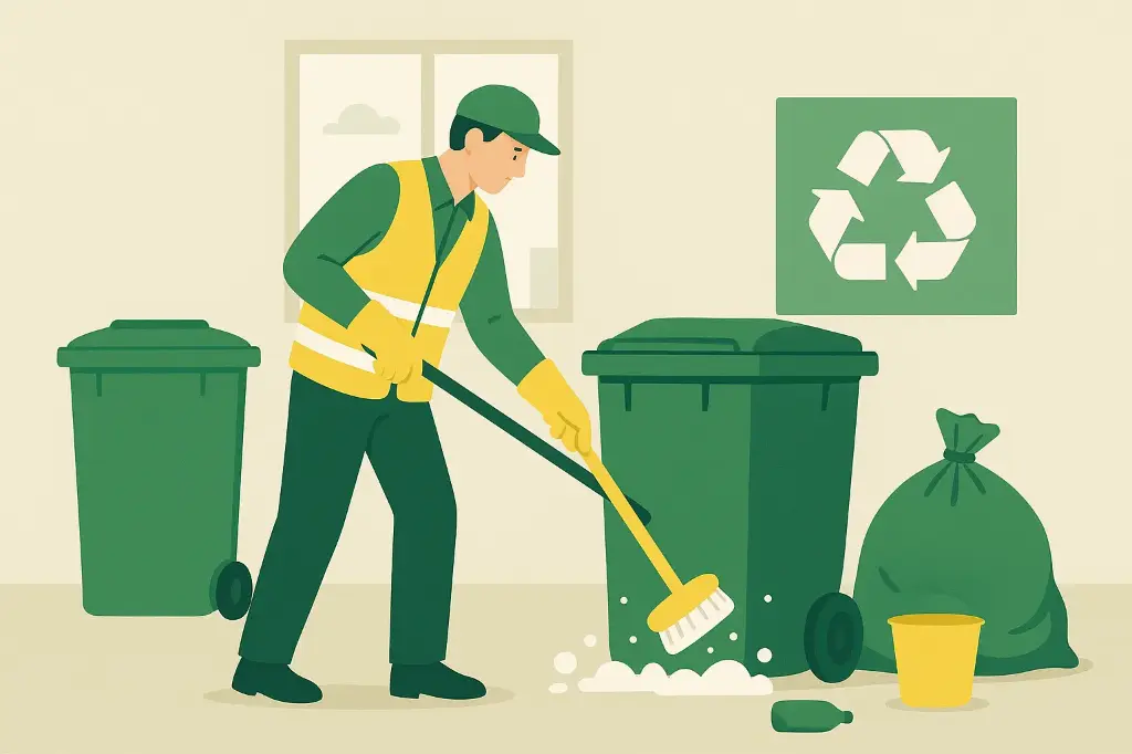 Nettoyage et désinfection des poubelles forfait annuel