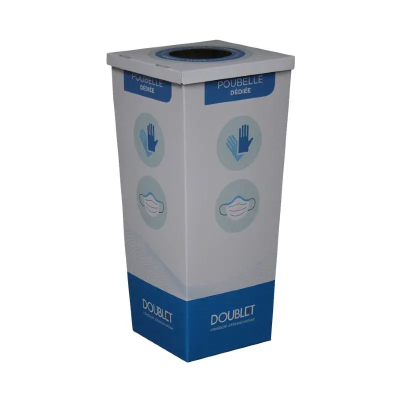 Poubelle pour masques jetables