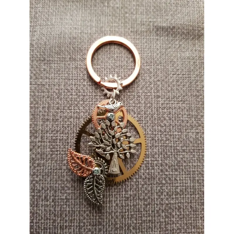 "At the foot of my tree" key ring