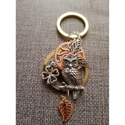 [COR-POR_HIB] Porte-clés "Hibou d'impatience"